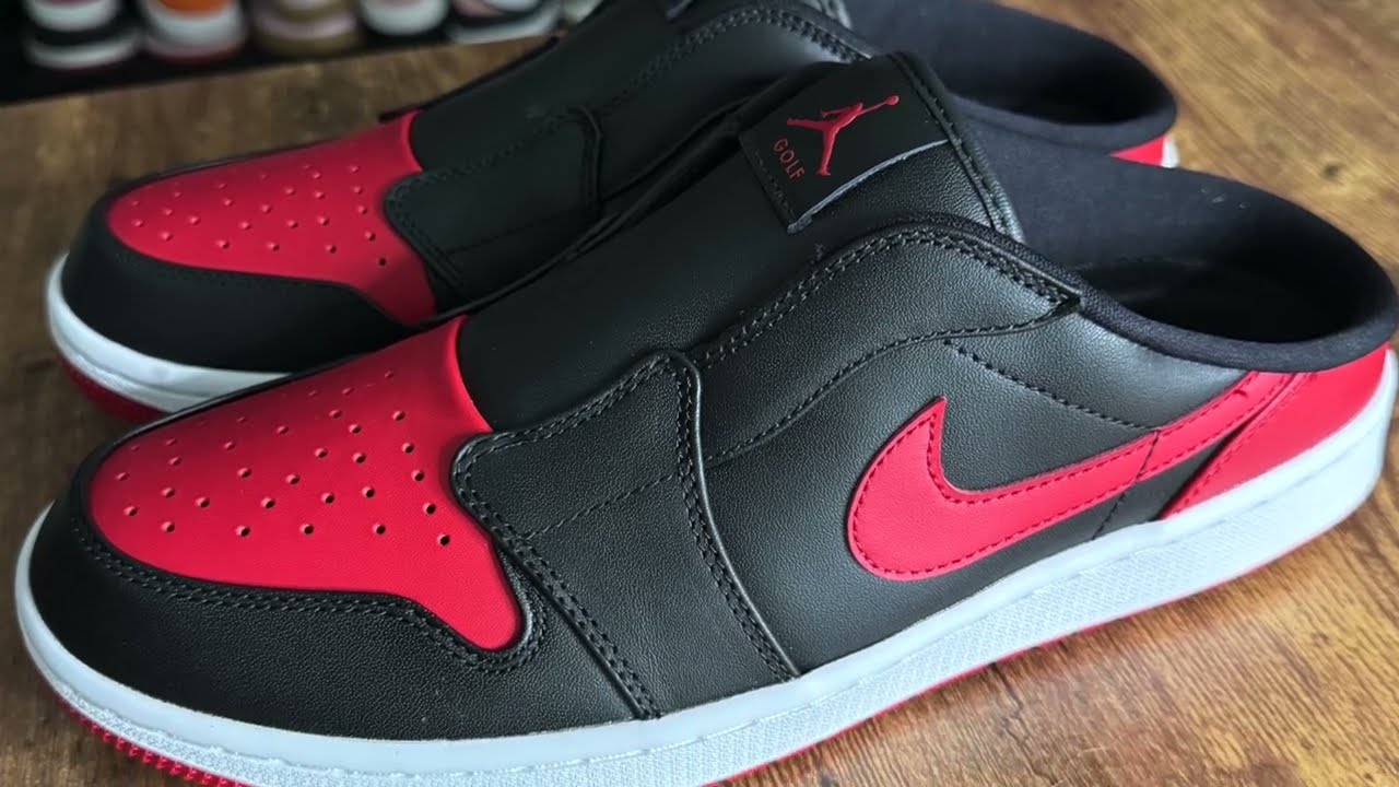 Flex at hole 19 - The Jordan 1 Golf Mule 