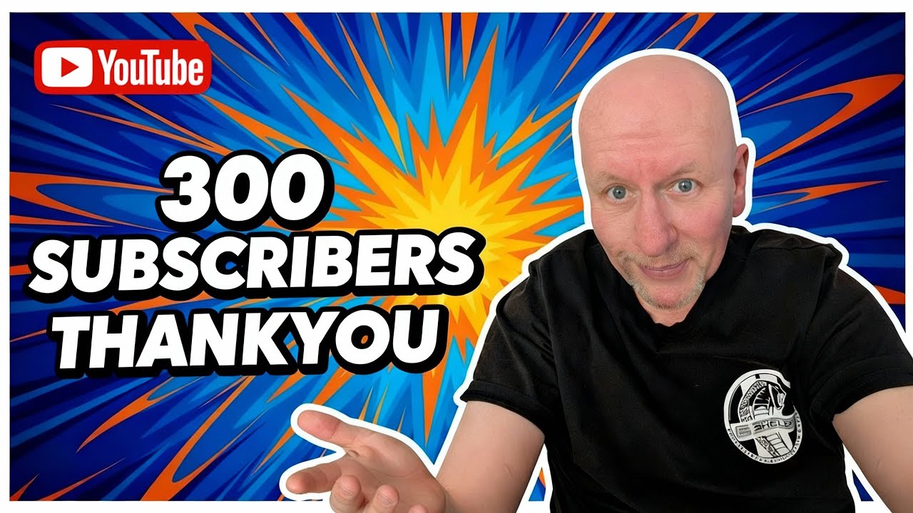 Thank You So Much - 300 Subscribers in 5 weeks. I'm absolutely blown away.
