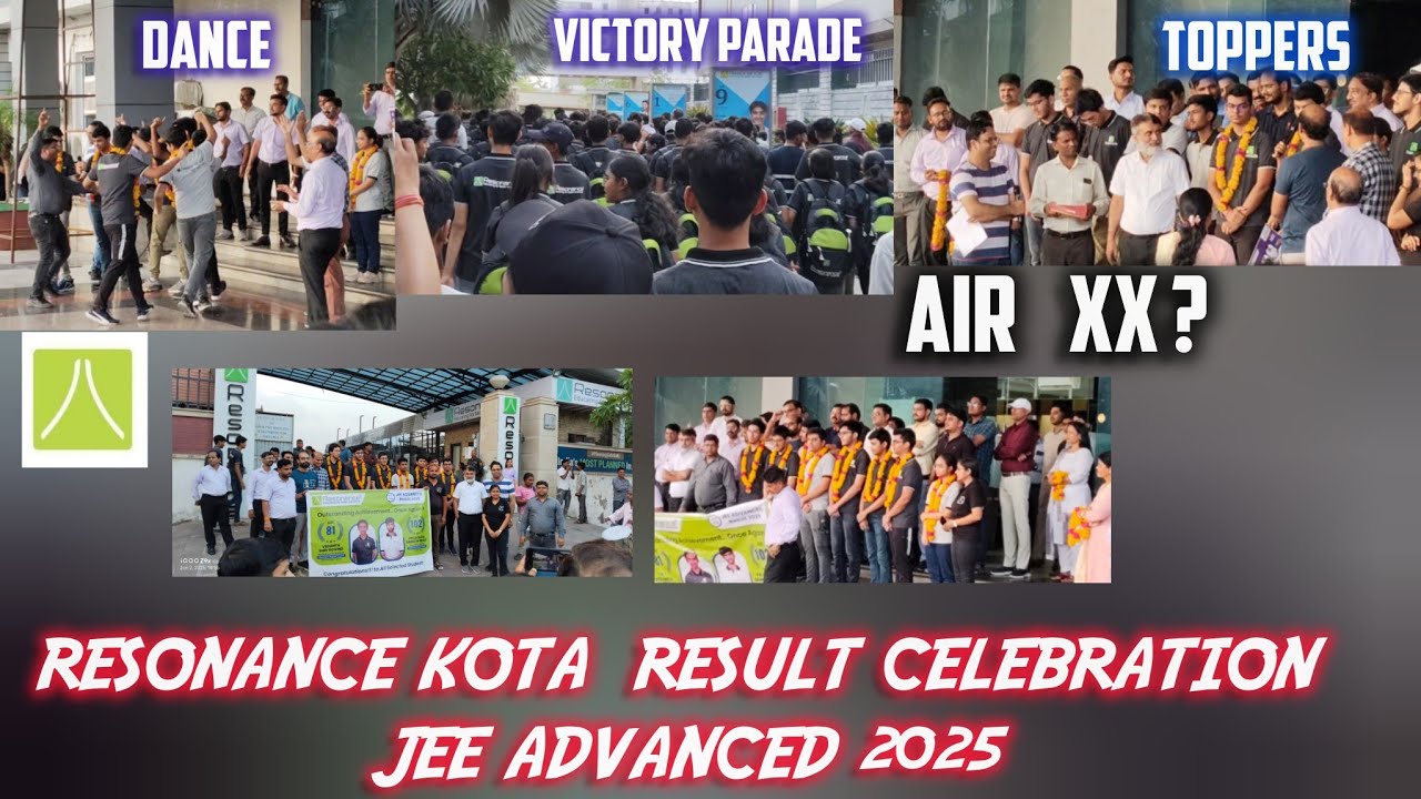 Resonance Kota JEE ADVANCED 2025 Result Celebration | AIR 81 and 102 From Reso ✨