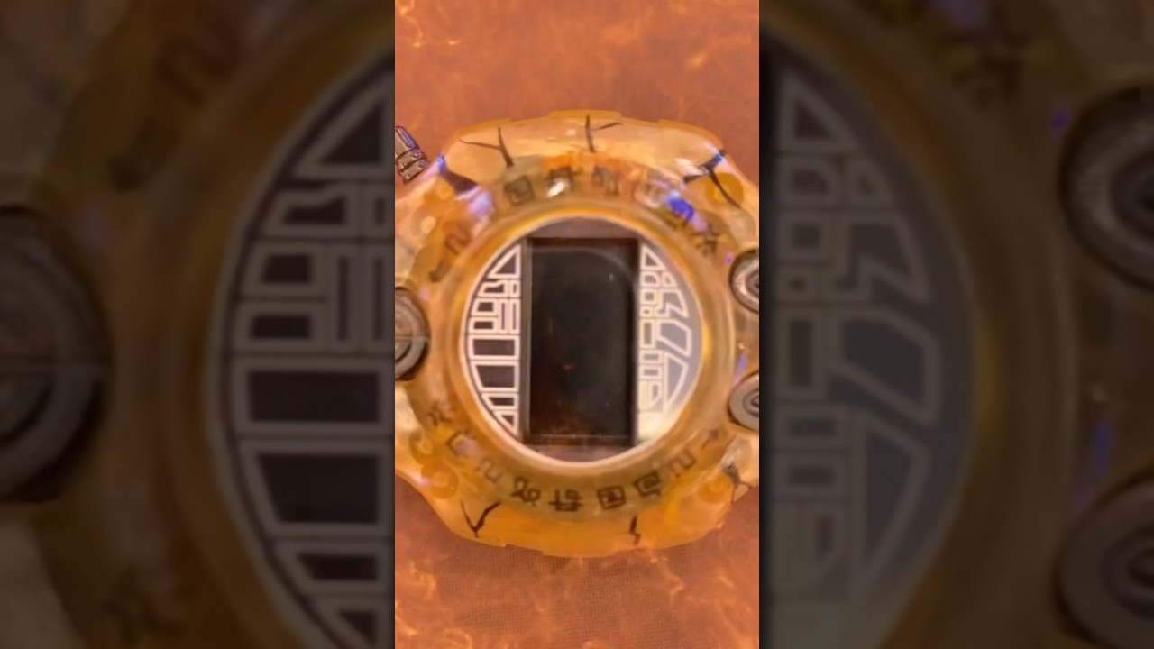 Getting the perfect curve for this D2 Digivice custom shell on Vital Bracelet BE! #digimon