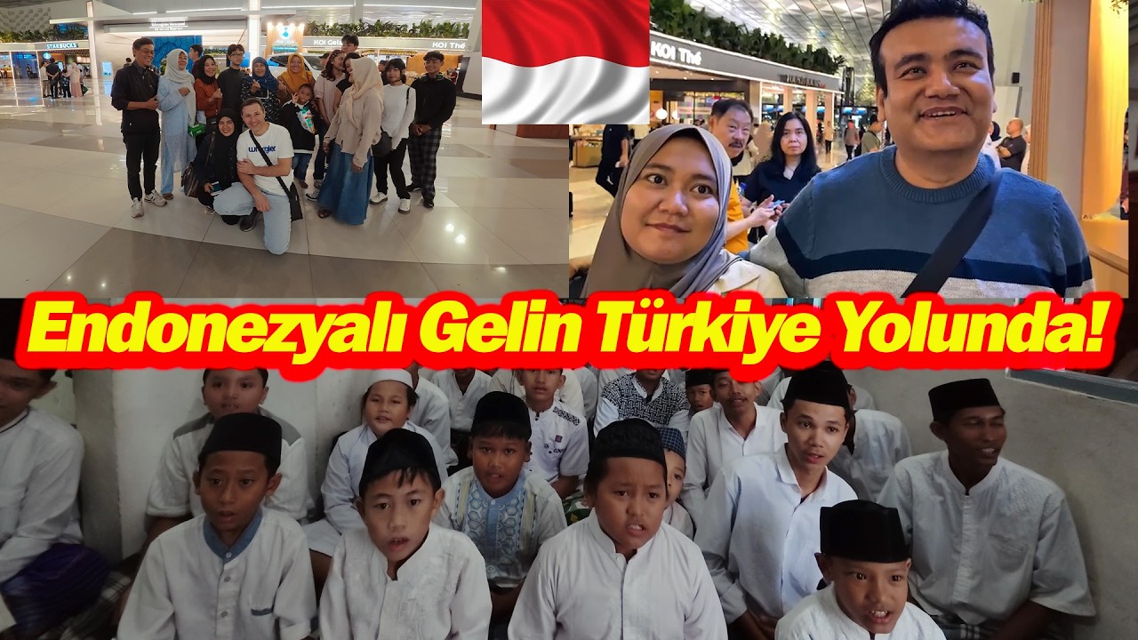Endonezyalı Gelin Türkiye Yolunda! -Havaalanında Duygusal Veda Anları! #endonezya #nikah #trending 