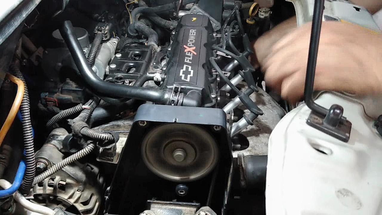 Como trocar eixo comando de válvulas , balancins e tuchos Meriva GM