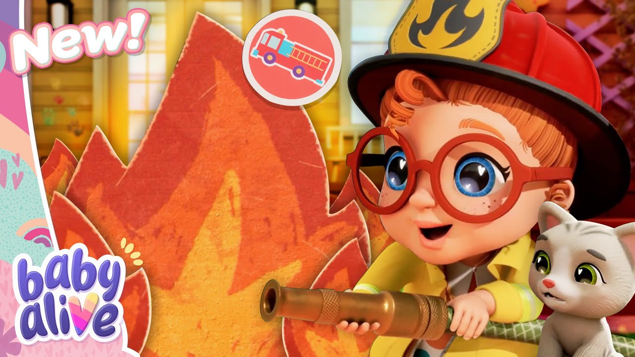 De baby's worden brandweermannen voor vandaag 🔥 Gloednieuwe Baby Alive-aflevering 🧑‍🚒