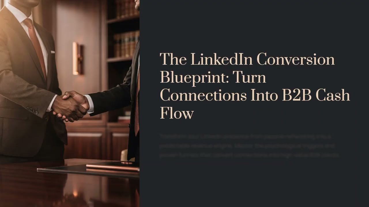 The LinkedIn Conversion Blueprint: Turn Connections into B2B Cash Flow