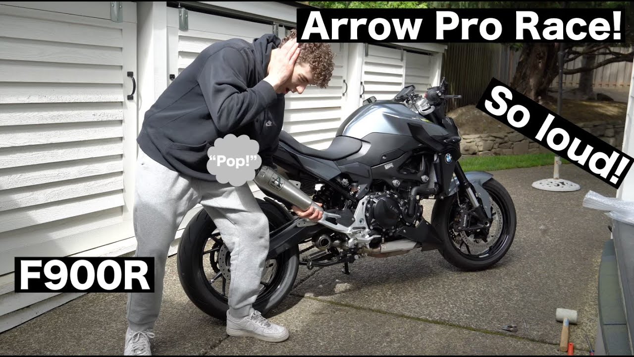 Arrow Pro Race Exhaust For My F900R! (So Loud!)