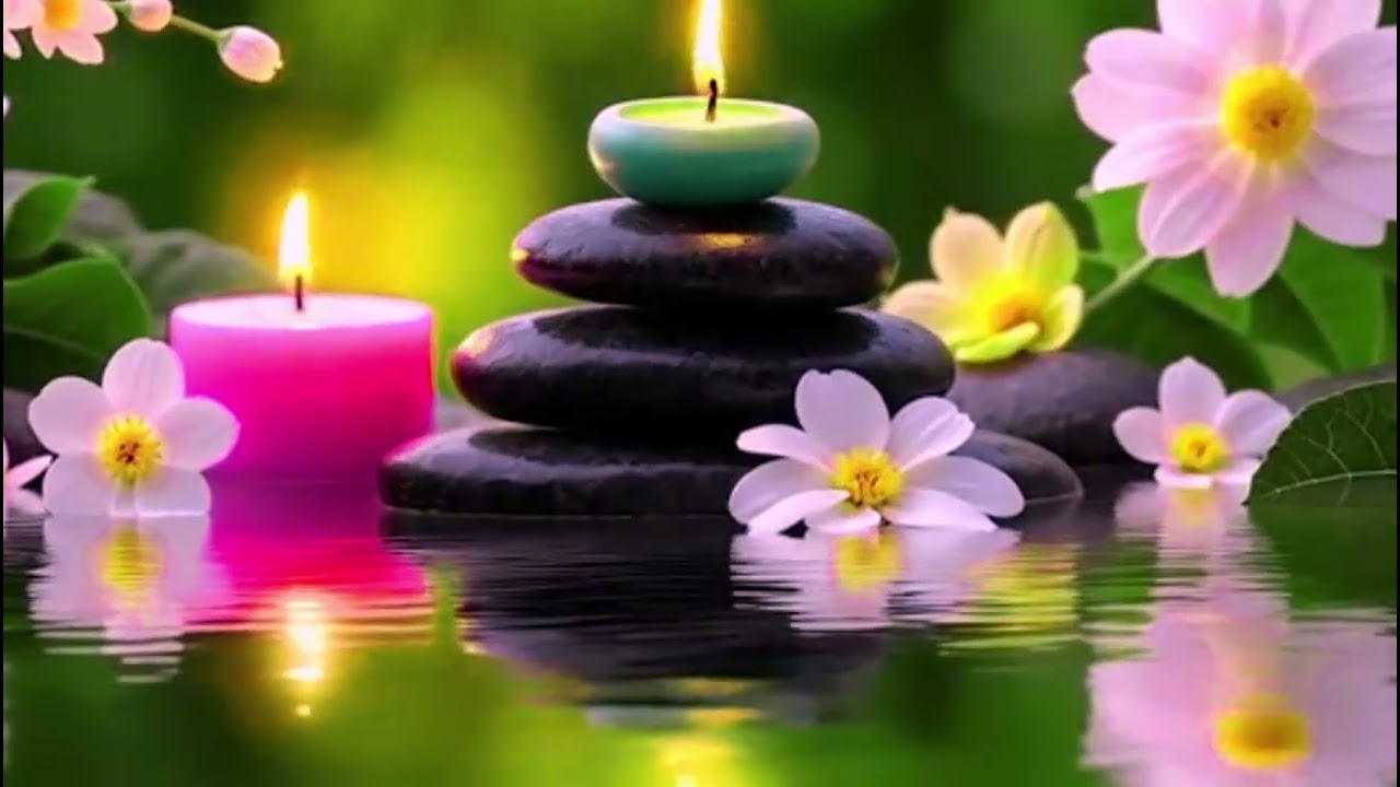 Peaceful Garden Water Sounds 🌿 | 1 Hours of Relaxing Music & Flowing Stream