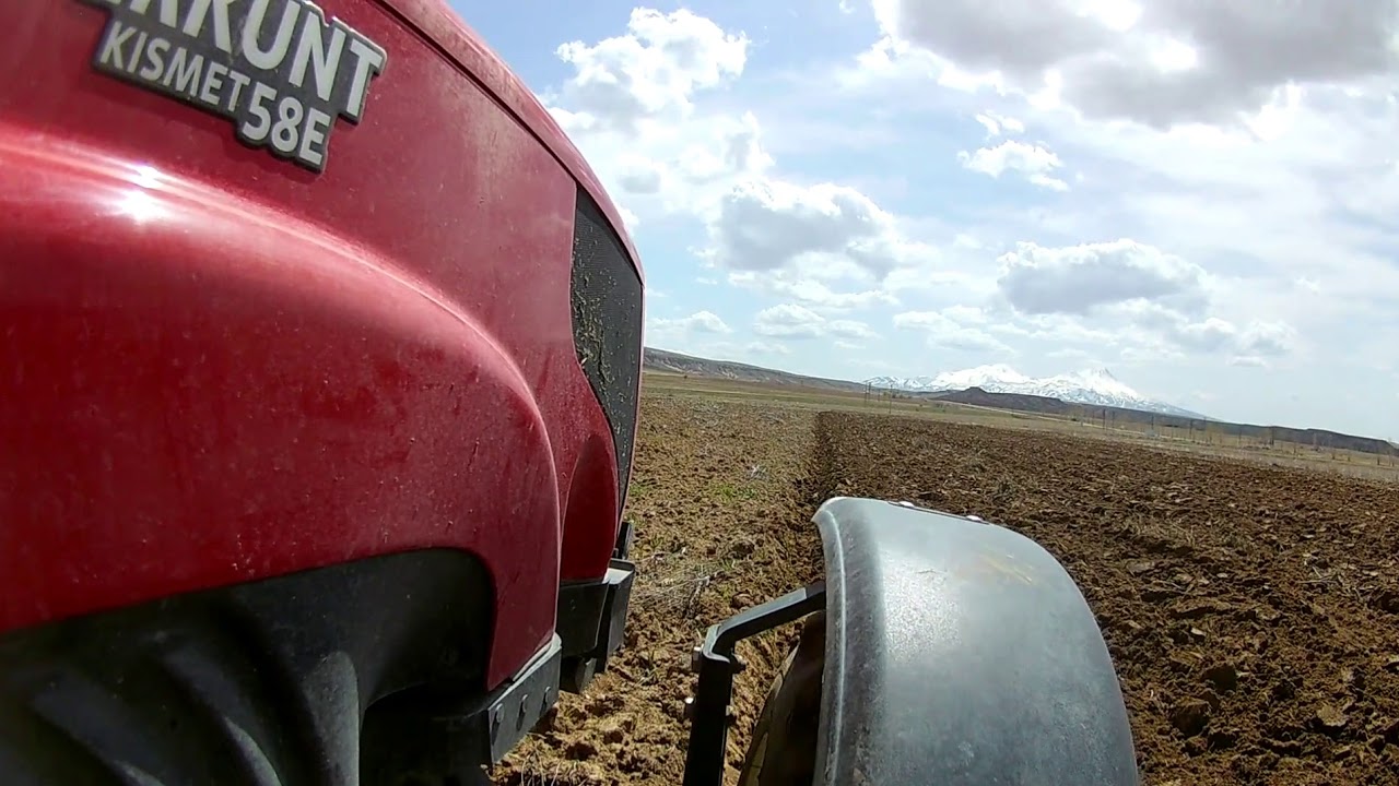 ERKUNT KISMET 58 E ( alpler 4lü 12 numara pulluk ile tarla sürüm ) SEZON 2019