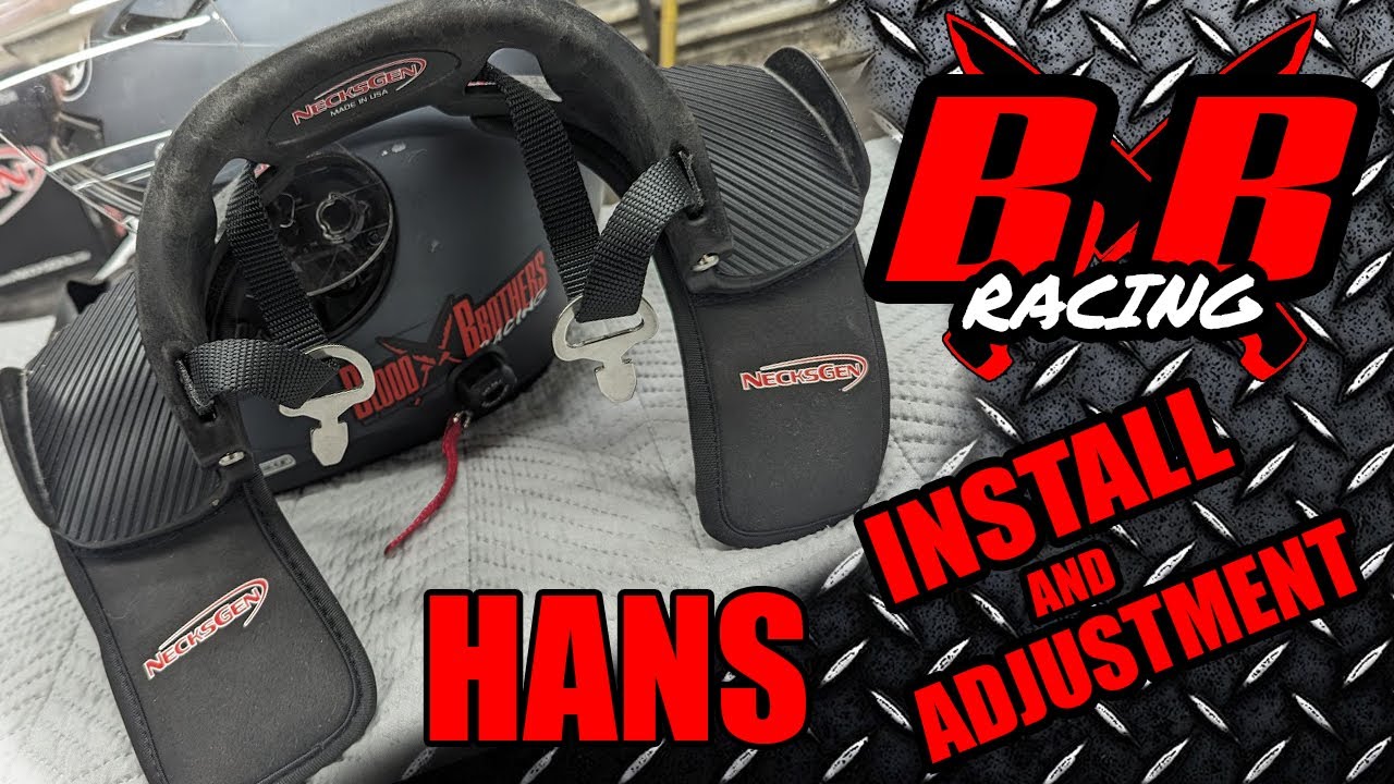 How To: Install and Adjust a HANS device. (Add anchors to older helmet) Necksgen 