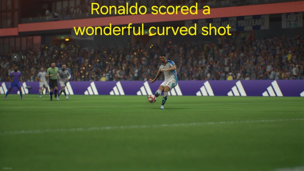 Ronaldo scored a wonderful curved shot 