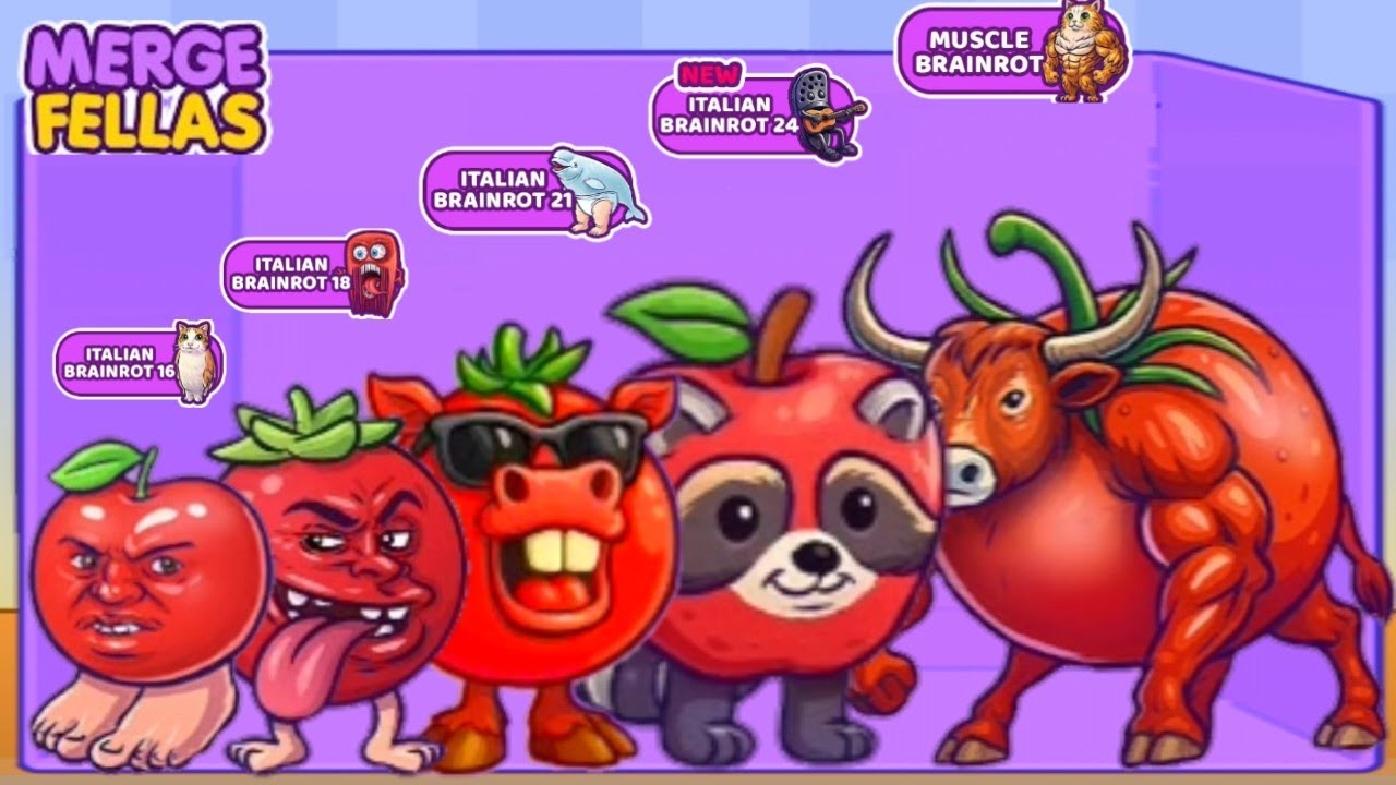 Merge Fellas BOSS + BOSS ⁉️ BRAINROT 24, 21, 18, 16 - New Update - The Ultimate max level