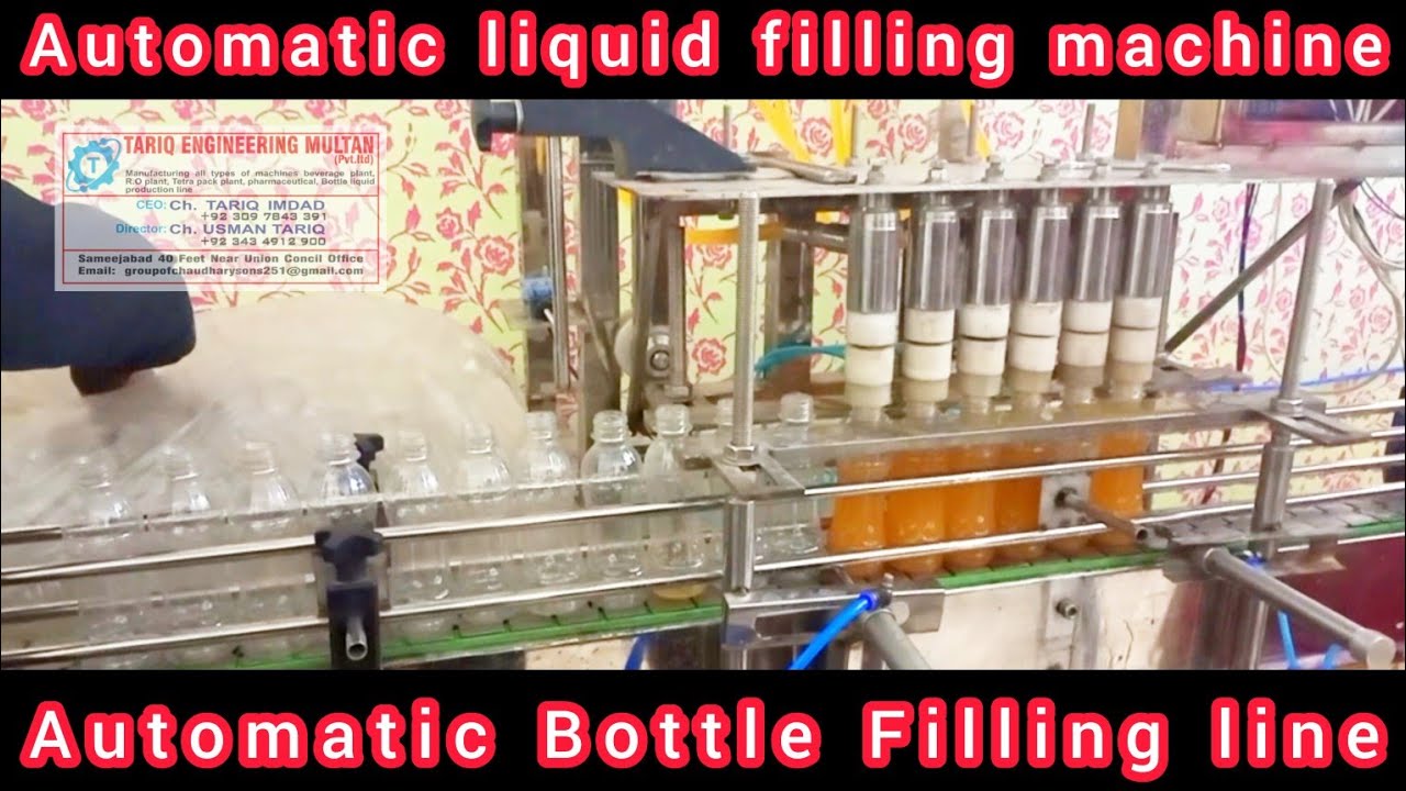 Automatic liquid filling machine | Automatic juice filling Machine | juice plant | Filling line