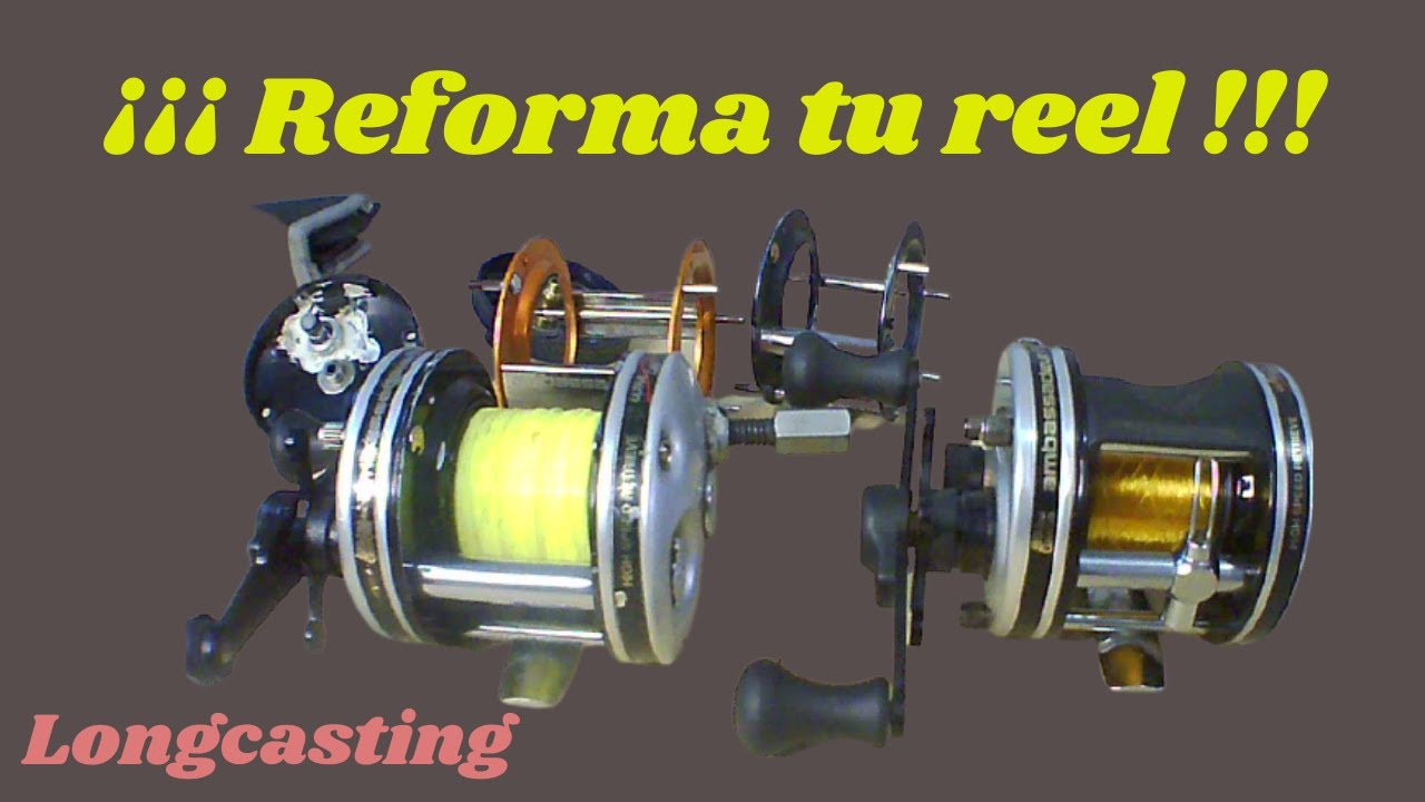 Como reformar un reel de pesca, en un reel de lanzamiento #longcasting