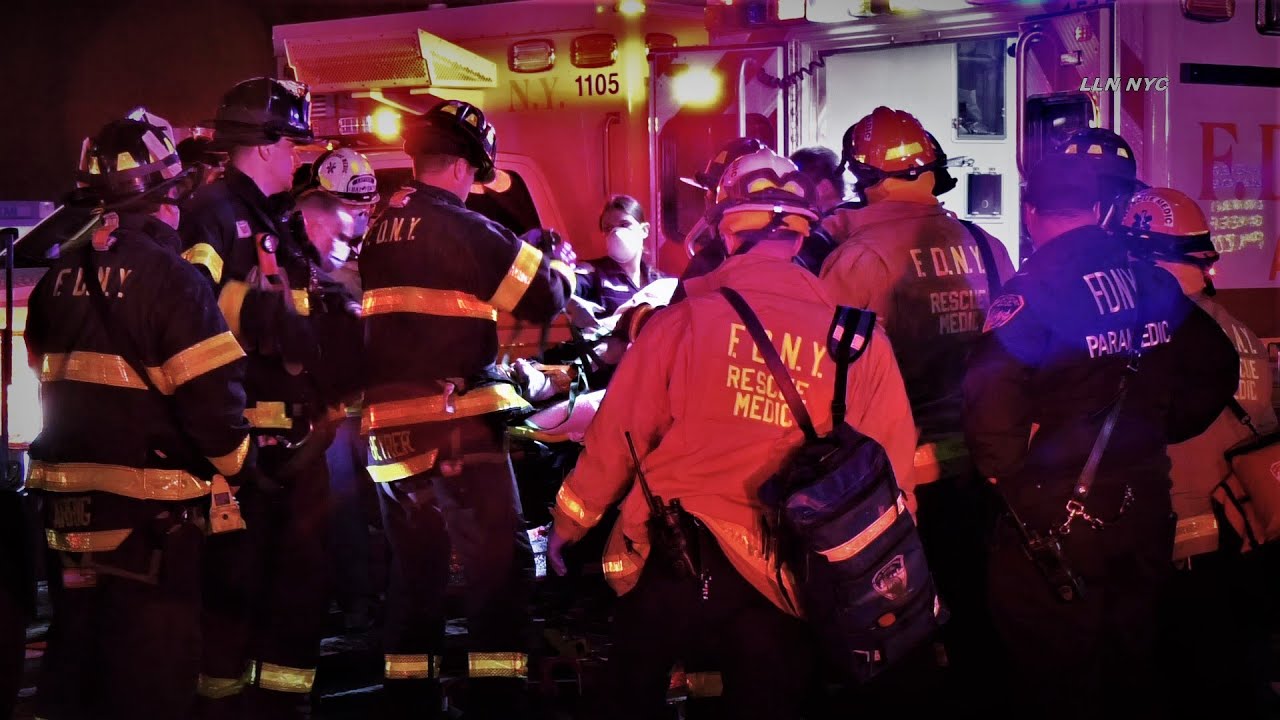 FDNY Rescues Person Between Tracks & Train | W57 & 7th, Manhattan