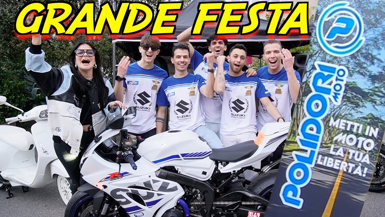 GRANDE FESTA alla corte di POLIDORI MOTO inaugurazione NUOVA OFFICINA con GRANDI PERSONAGGI
