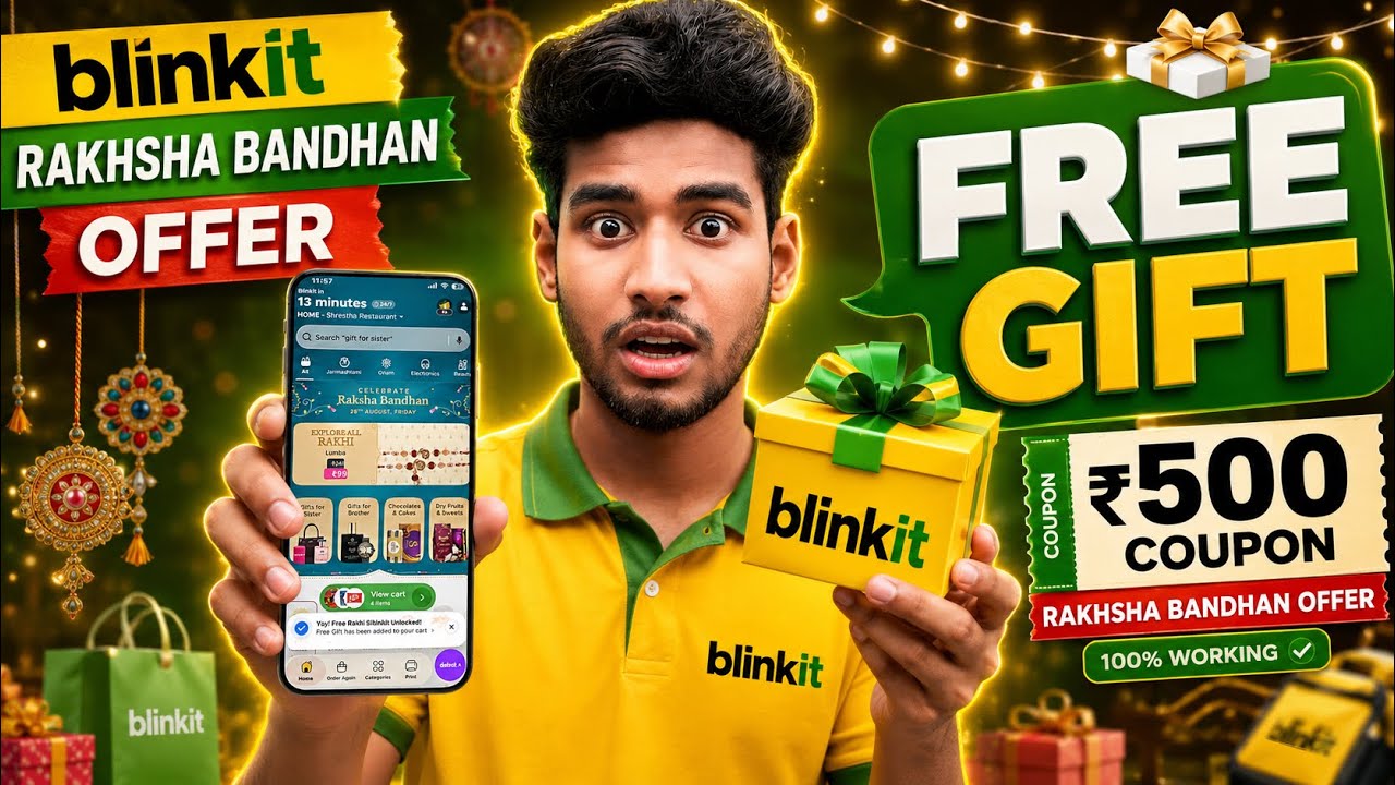 Blinkit Coupon Code Today 🔥 | Blinkit New Offers & Raksha Bandhan Special Deals 🎁 | Save Big Today!