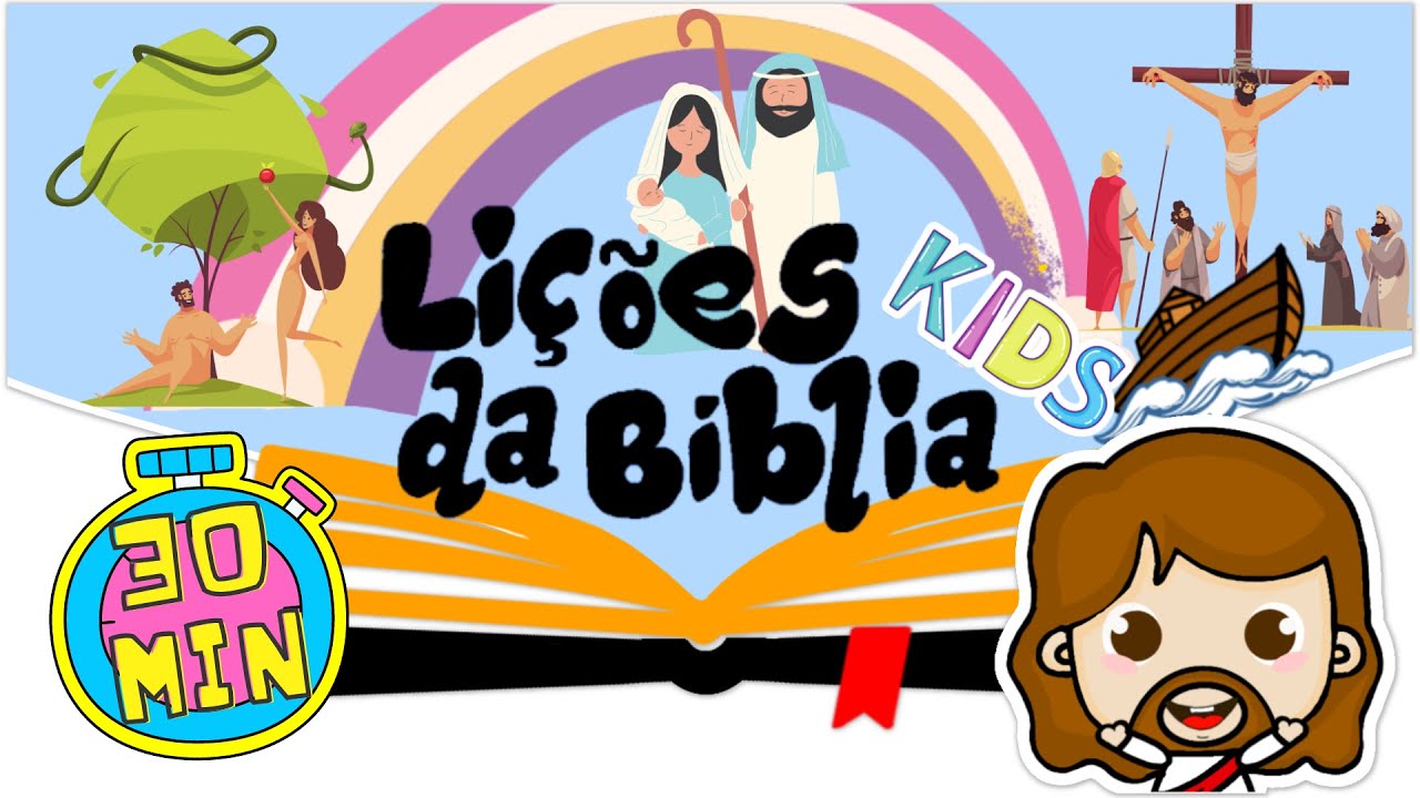 30 min de Desenho Bíblico - AS MELHORES LIÇÕES DA BÍBLIA