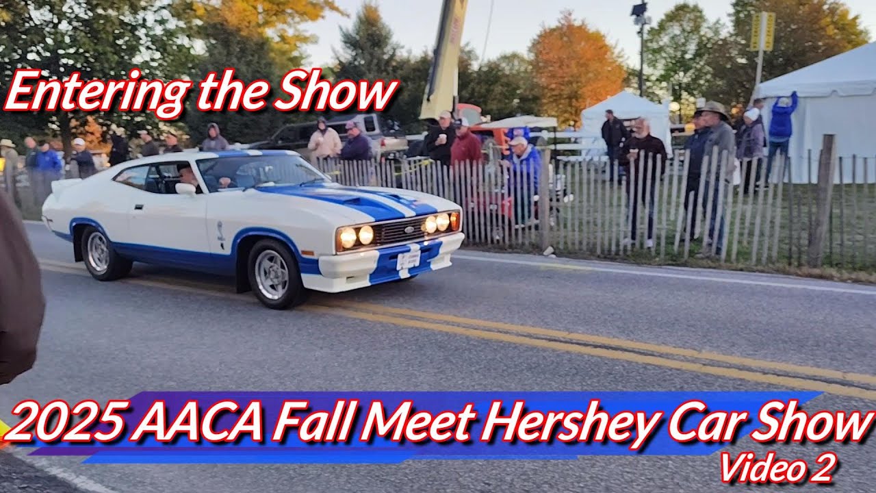 Осенние соревнования Hershey AACA 2025. Видео о начале шоу 2