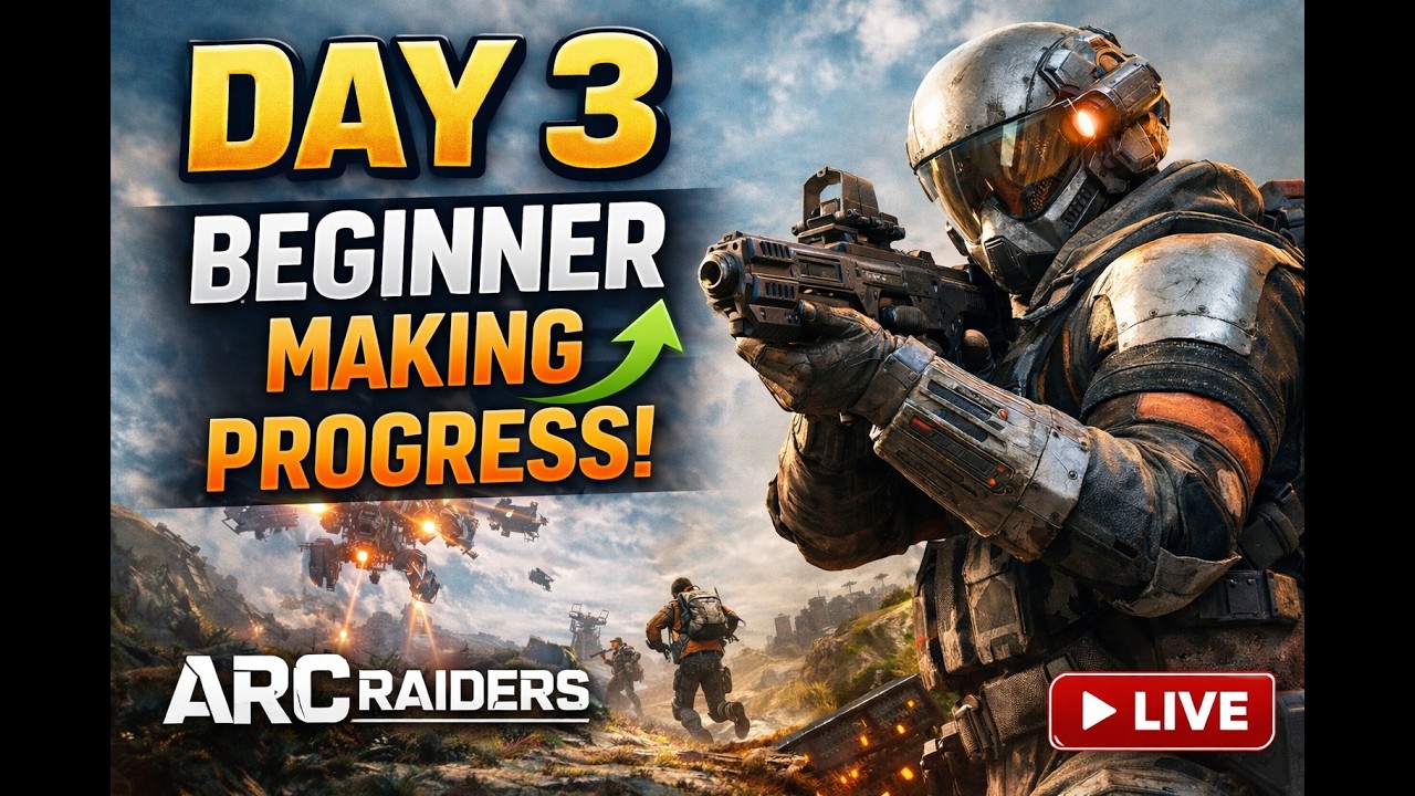 🔴ARC RAIDERS – Day 3 Beginner Progress 👀 Getting Better Every Match LIVE ( VERTICAL )