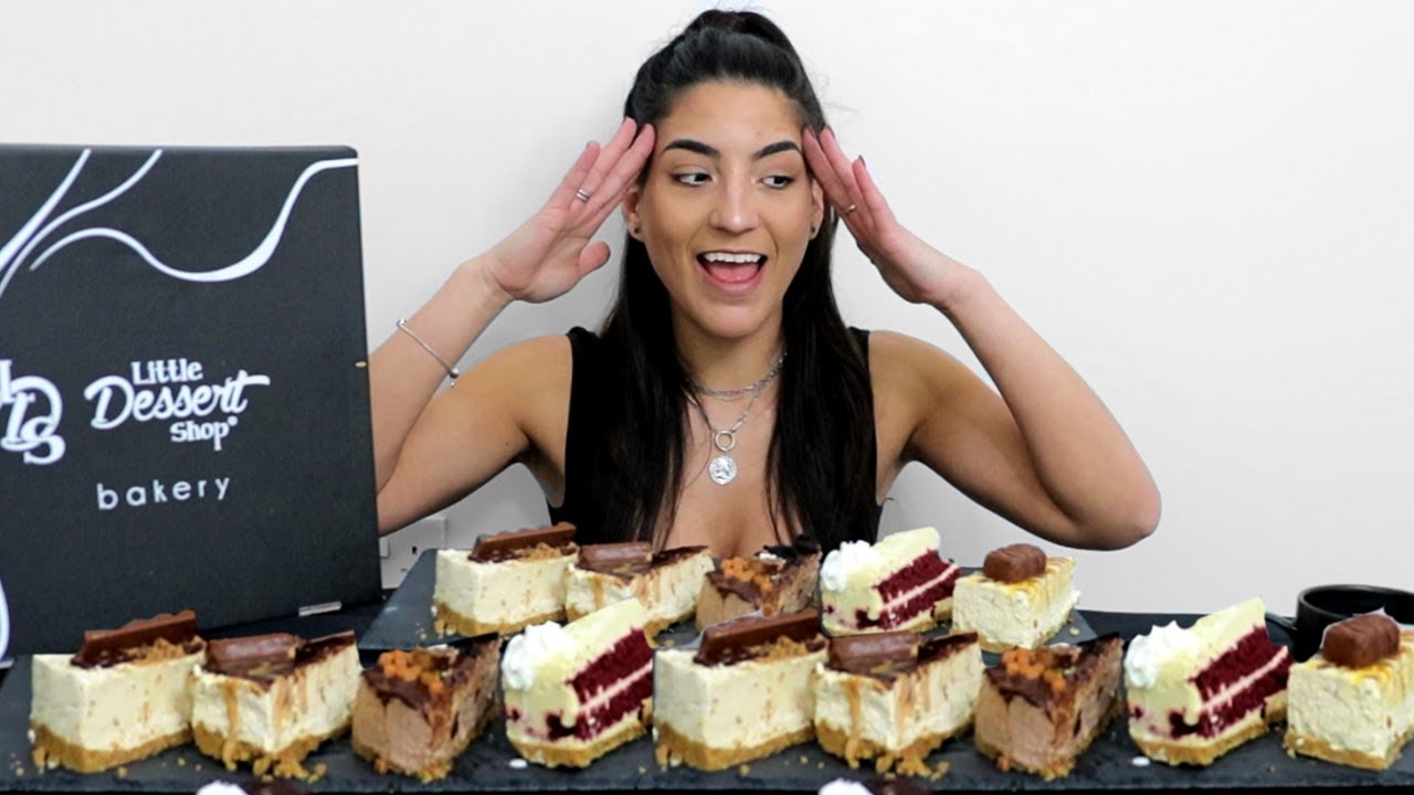 EVERY cheesecake flavour challenge 6,500+ Calories | Little Dessert Shop | 