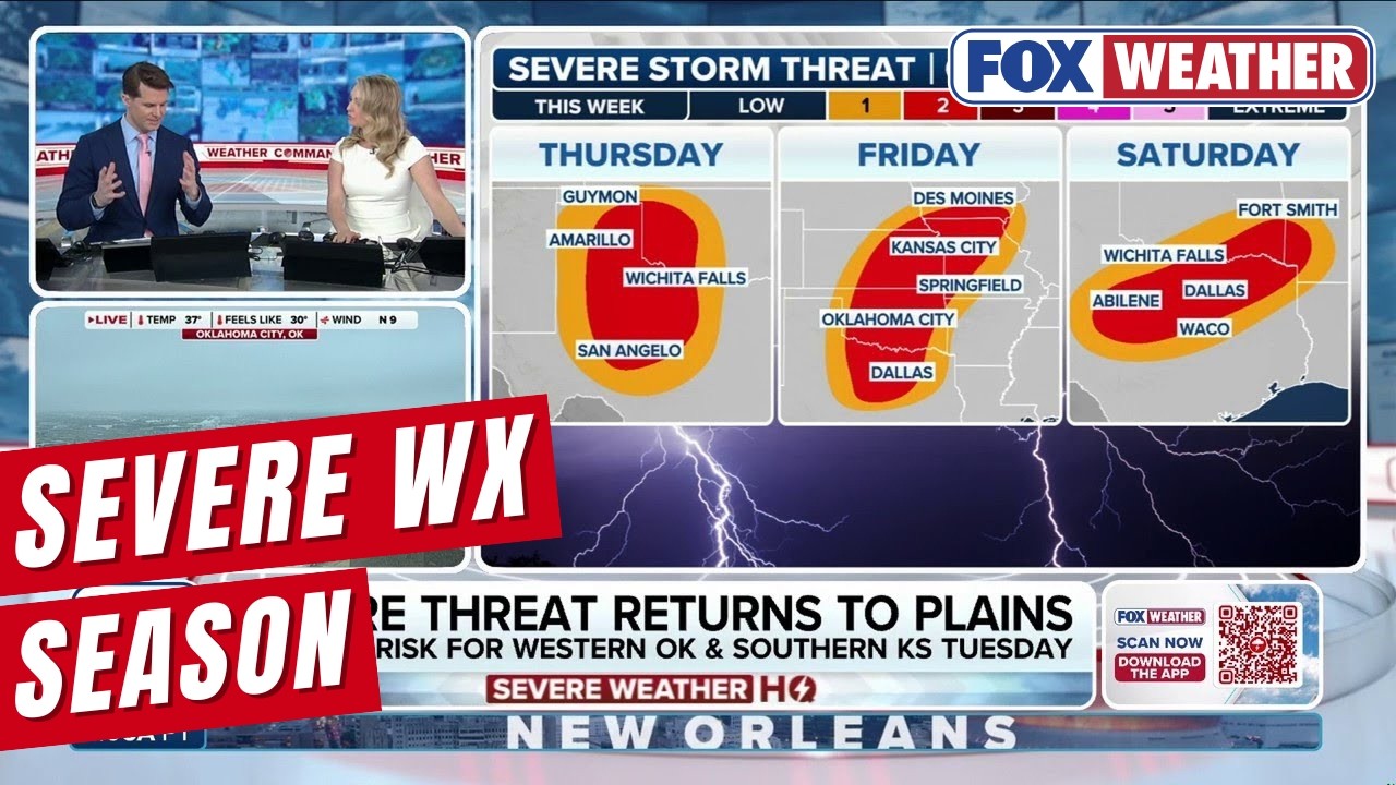 Severe weather season kicks off in Central US with 5 consecutive days of storms