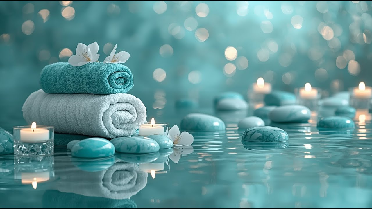 ✨Beautiful Relaxation Music - Spa Piano with Water Sounds for