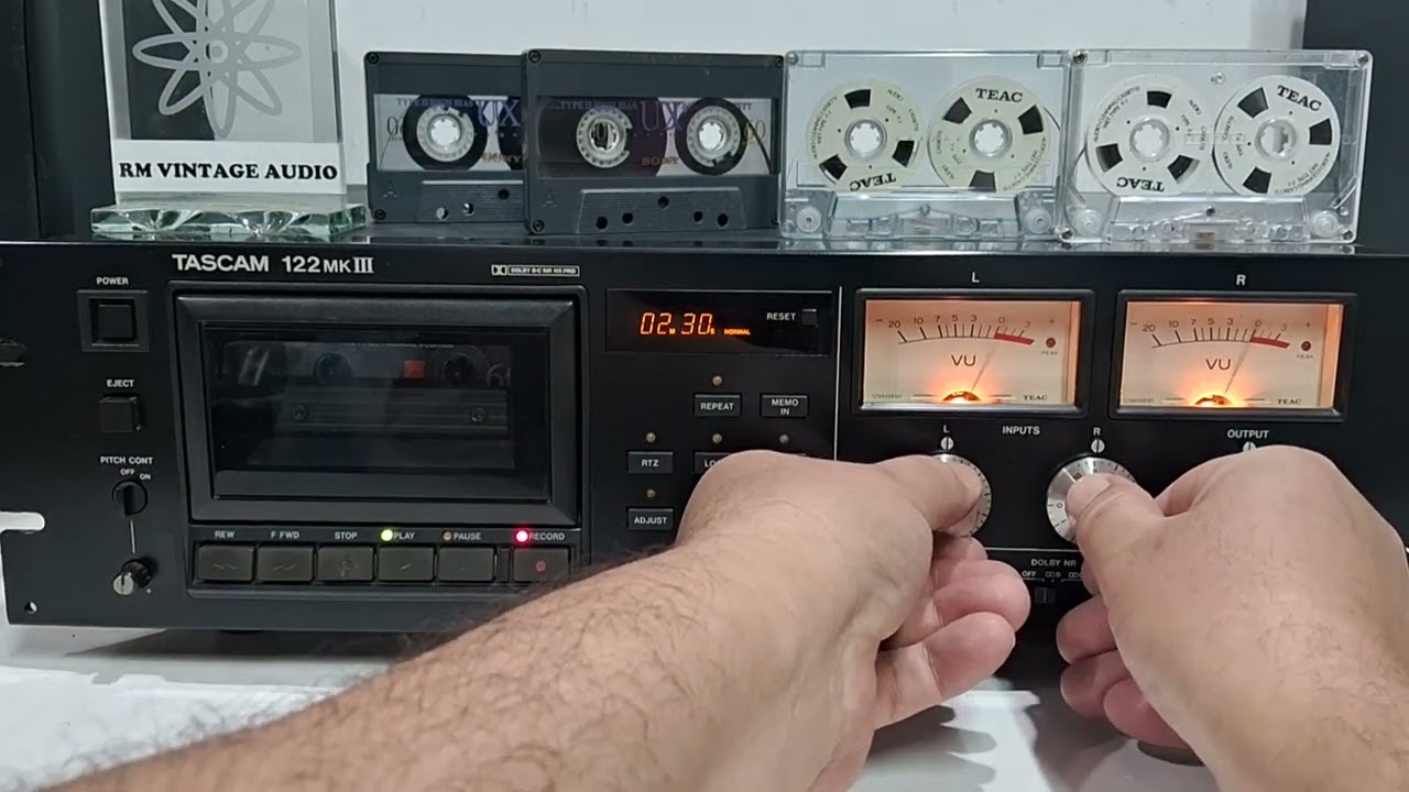 TASCAM 122MKIII PROFISSIONAL - DEMO CASSETTE DECK TAPE DECK K7