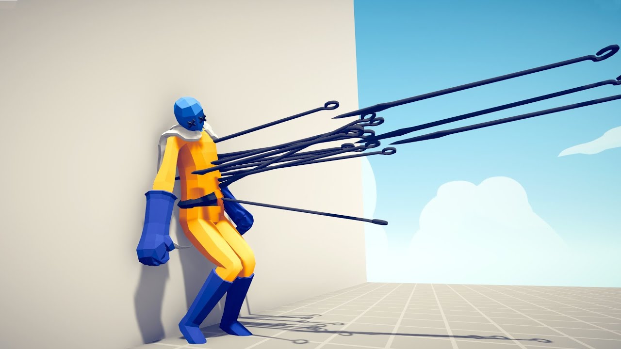 SKEWER PINNING EVERY UNIT TO THE WALL | TABS Totally Accurate Battle Simulator