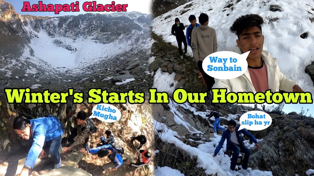 Winter's Start In Our Hometown ♥️ // Sonbain Ashapati Glacier Bhaderwah