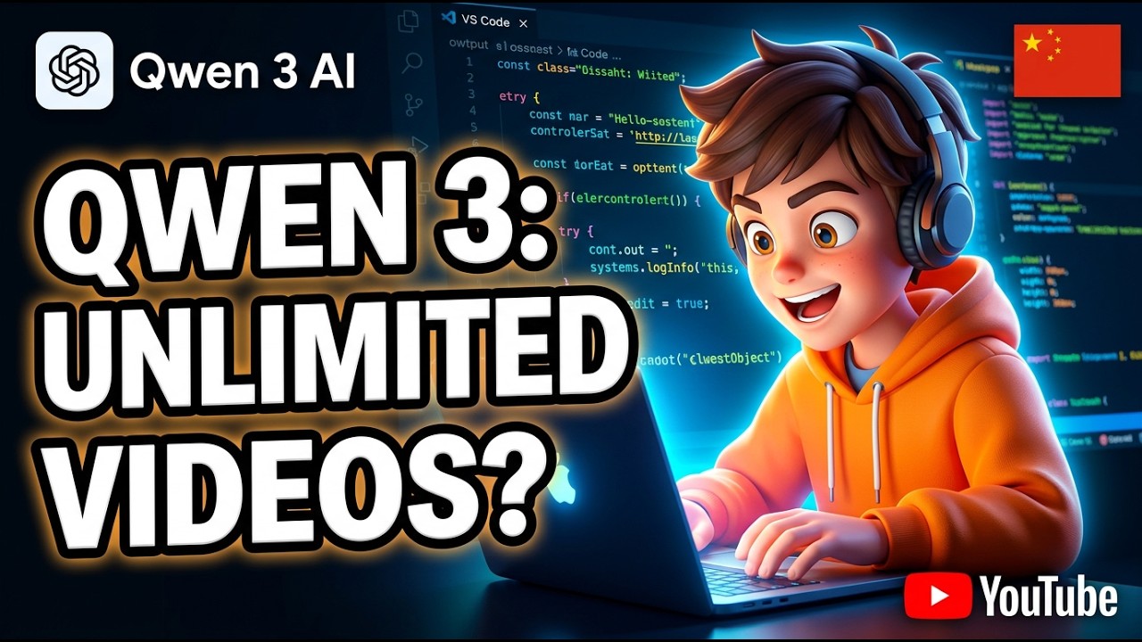 Создание длинных видео для YouTube (16:9) с помощью QWEN AI | 100% БЕСПЛАТНО