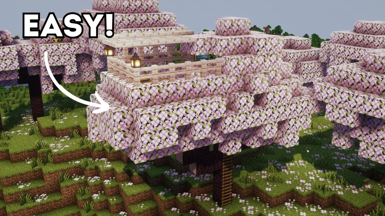 Minecraft Simple Starter Treehouse 🌳Tutorial