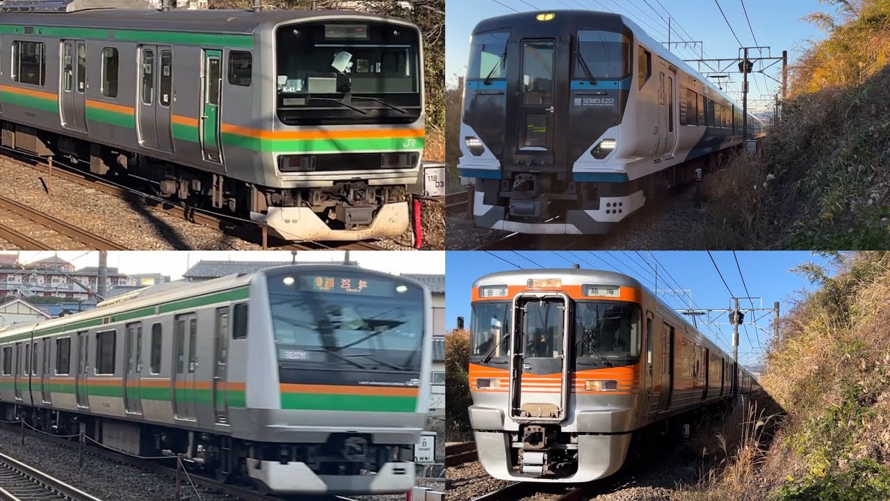 【静岡県内を大爆走！100kmh超限定！】東海道線　豊富な車種　高速通過集54連発　三島〜函南
