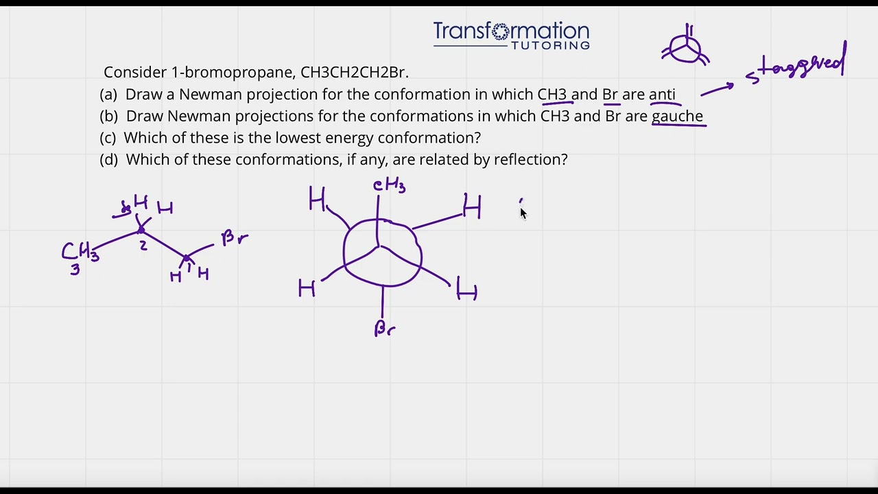 How To Draw Anti And Gauche Newman Projections: Orgo Made EASY With Mayya