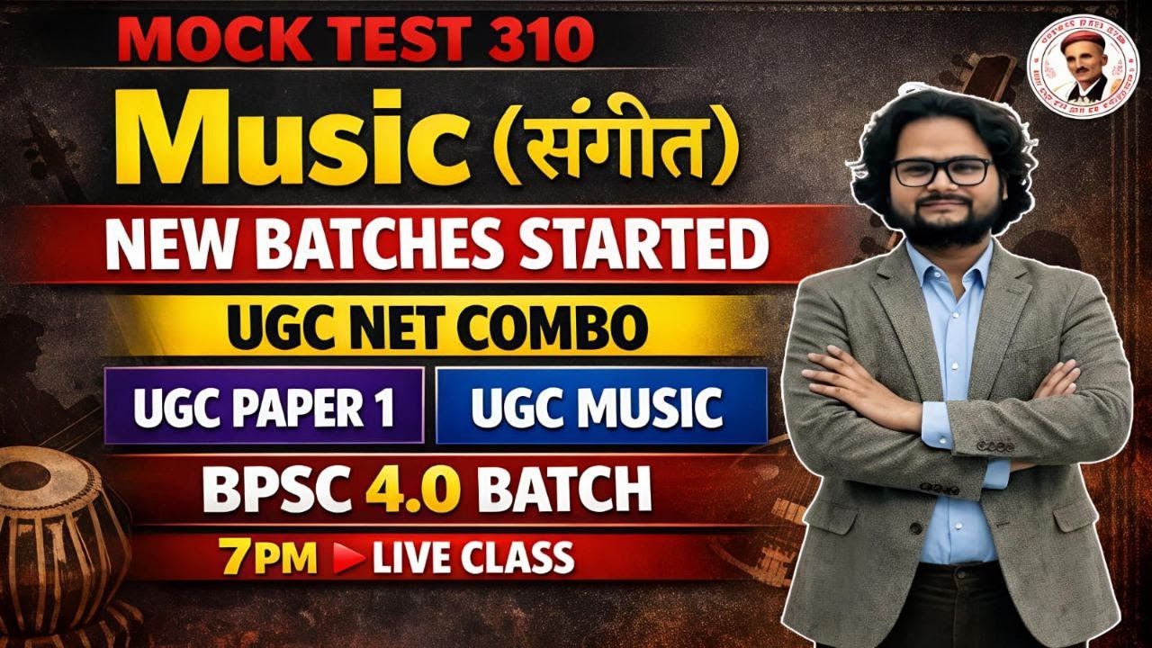 🚀 MUSIC MOCK TEST - 310 | Sangeet Shastra Theory MCQs for UGC NET, KVS, NVS & TGT Exams