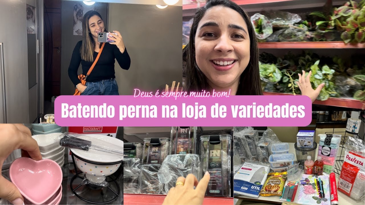 Vlog| Bati perna a tarde inteira| Fui na loja de variedades| Comprinhas para o lar| Missão Virtuosa