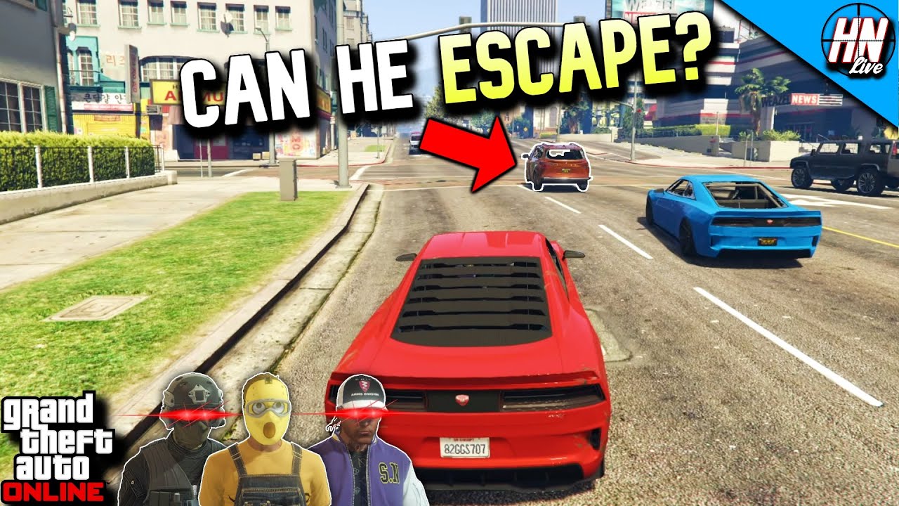 Cluckin Bell Heist GTA 5 ManHunt!
