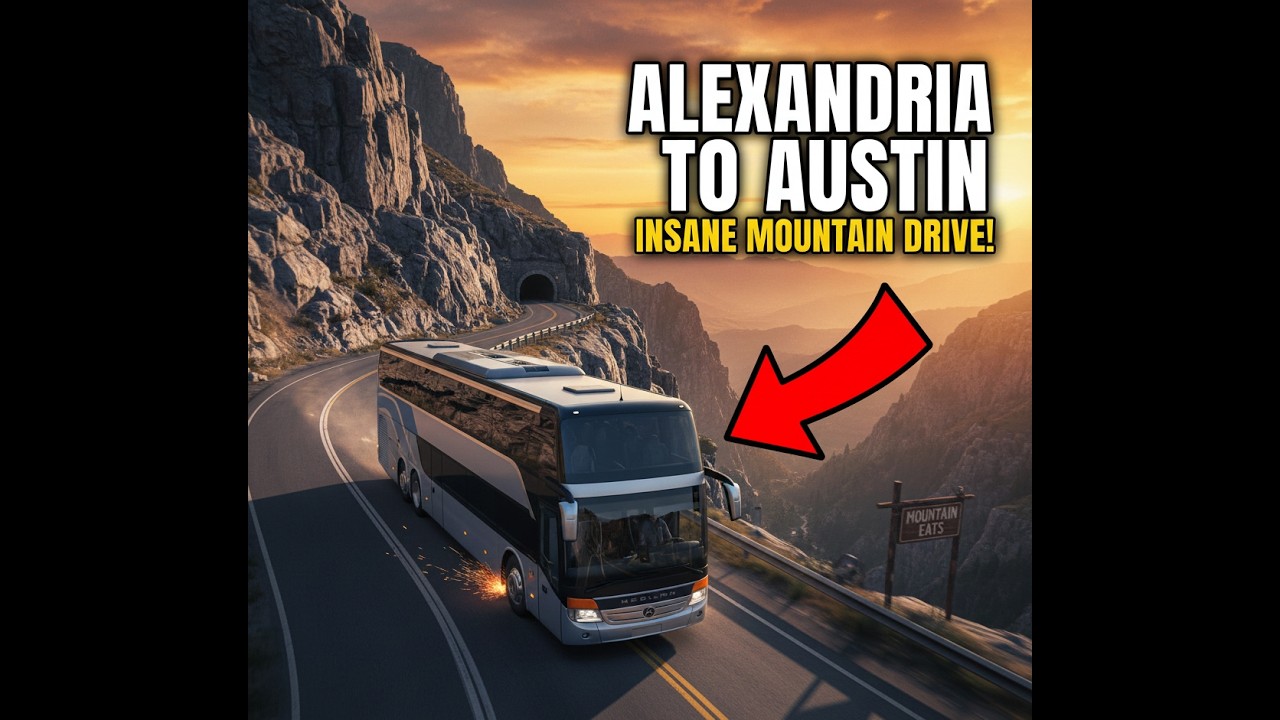 Driving Neopan Skyliner 2020 from Alexandria to Austin in Bus Simulator : Ultimate