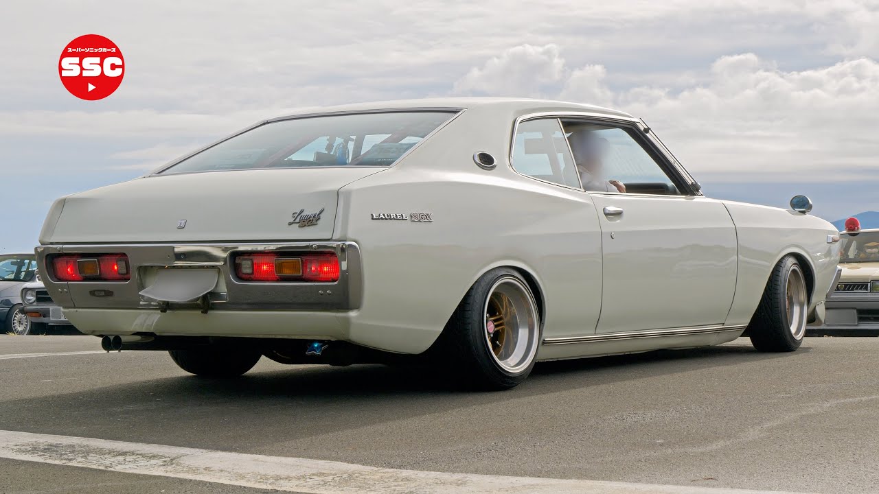 【旧車 搬入3️⃣】ギャラリー🅿️に極上ローレル登場❗️など  ハチマルミーティング 2021