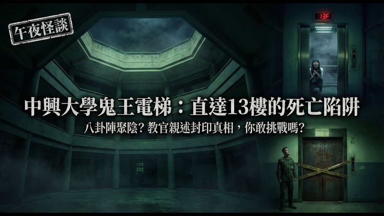 【訓住教聽 】千萬別搭這部！中興大學「鬼王電梯」：一旦進去，就會自動上13樓跳下去...