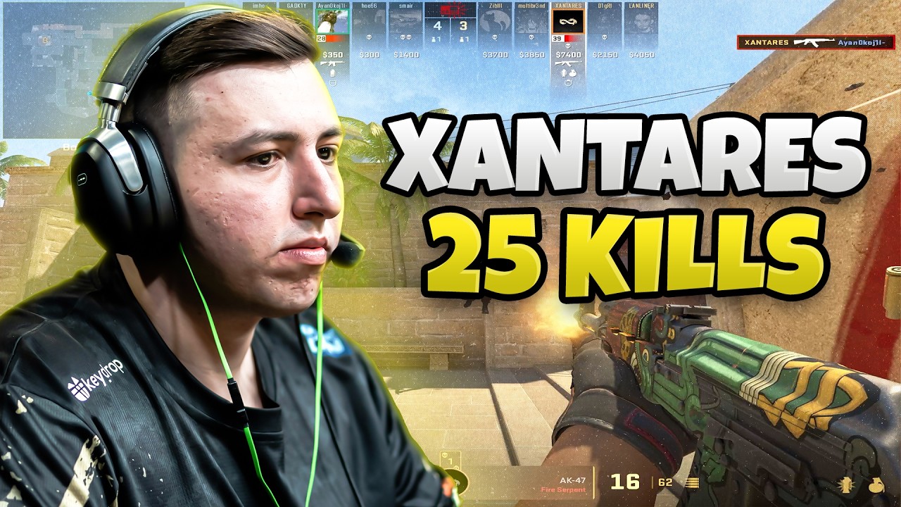 XANTARES Plays FACEIT Solo Queue with FACEIT LVL 10 (Mirage) XANTARES POV with Voice Comms