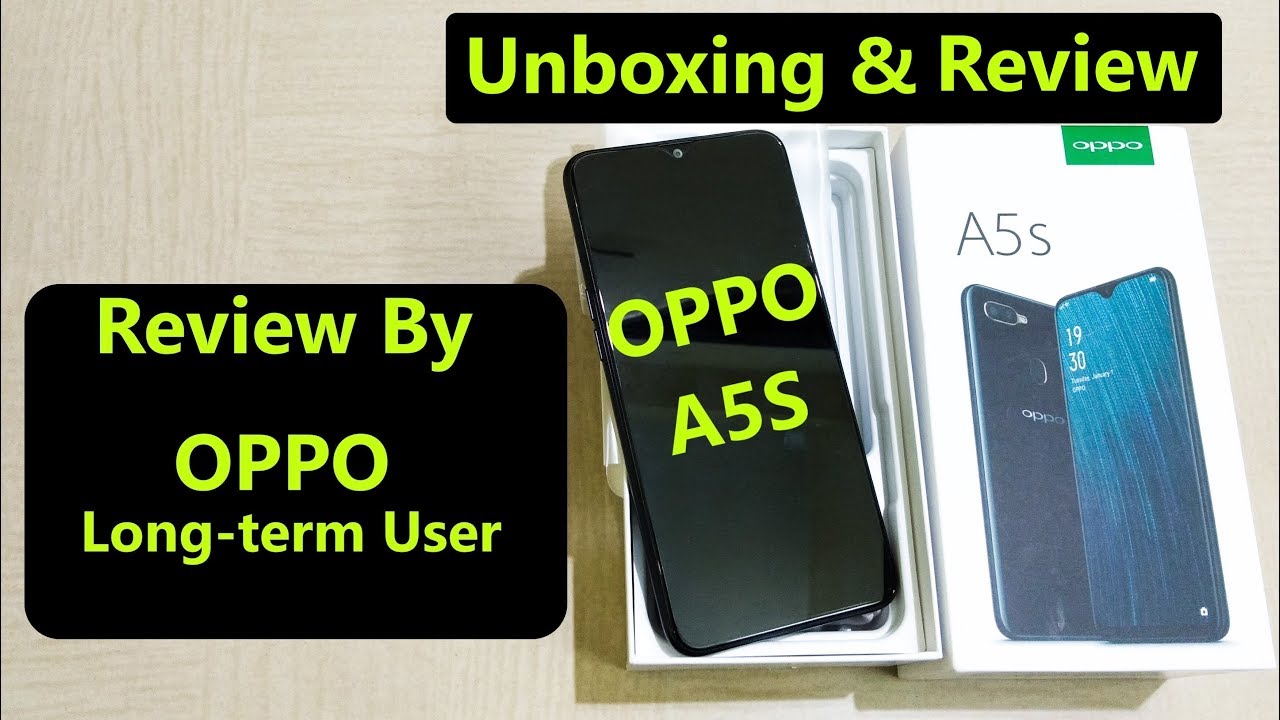 OPPO A5S Unboxing and Review In English, OPPO A5S (Black, 3GB RAM, 32GB Storage), Price Camera India