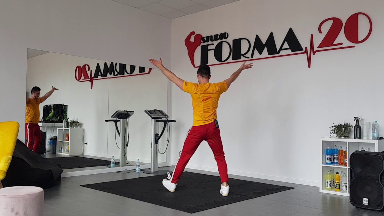 Aero dance choregraphy aerobic fitness symetric part 1/2 and workout fbw