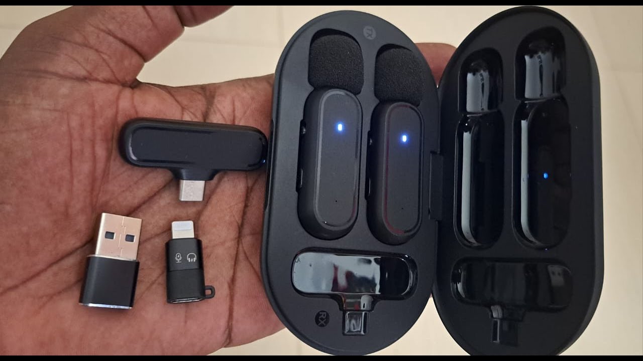🎤Utilisation Microphones 🎶 cravate Sans Fil - double Réception🚀 - Batterie longue durée🔋