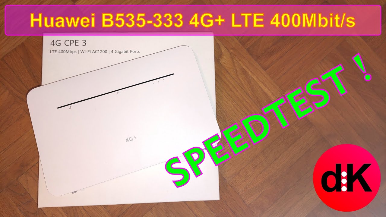 Huawei B535 333 4G LTE Router Test Menü Tour Camper Router Soyealink
