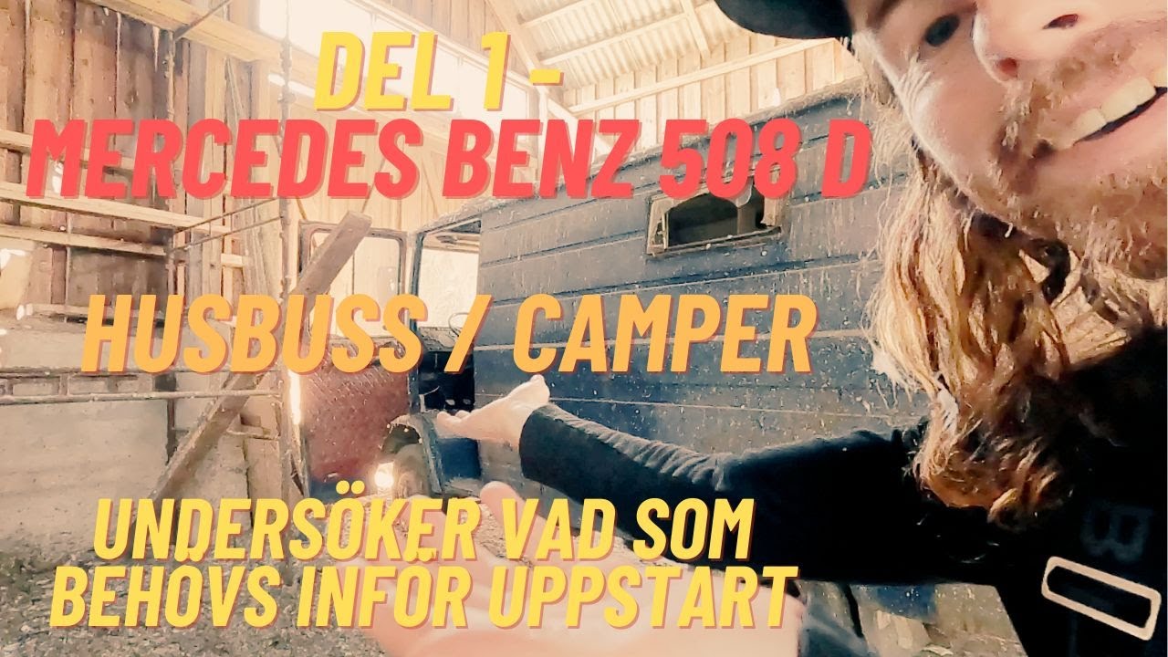 Del 1 - 1975 Mercedes Benz T2 508 D  / MB 508 D. Husbuss / Campervan. 