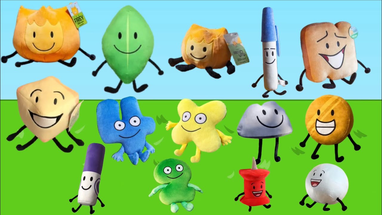The bfdi plushies introductions so far