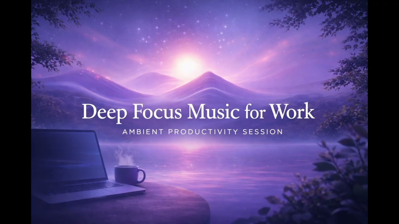 Deep Focus Music for Work - Ambient Productivity Session