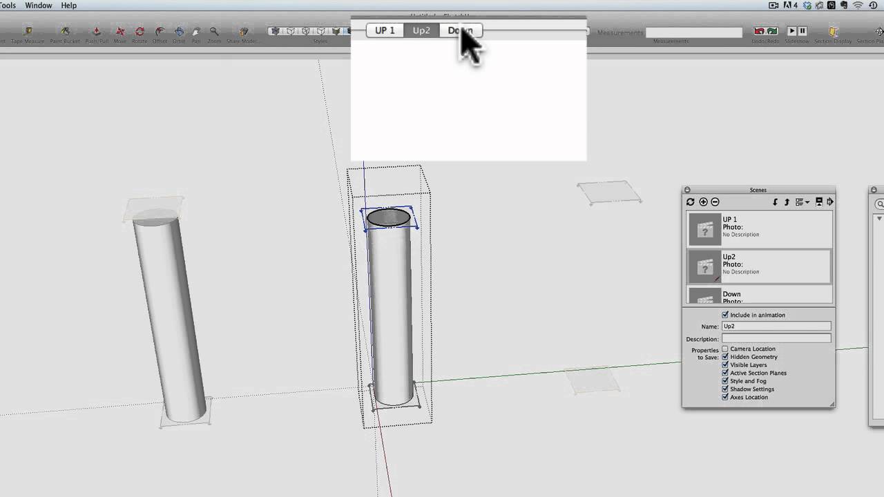 Basic Section Animation  tutorial in Sketchup