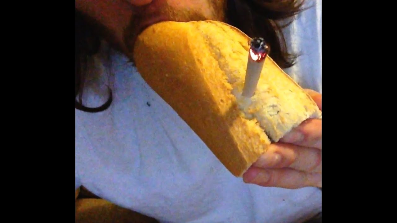 Smoking a Bread Baguette Pipe - (Also how to make tutorial)