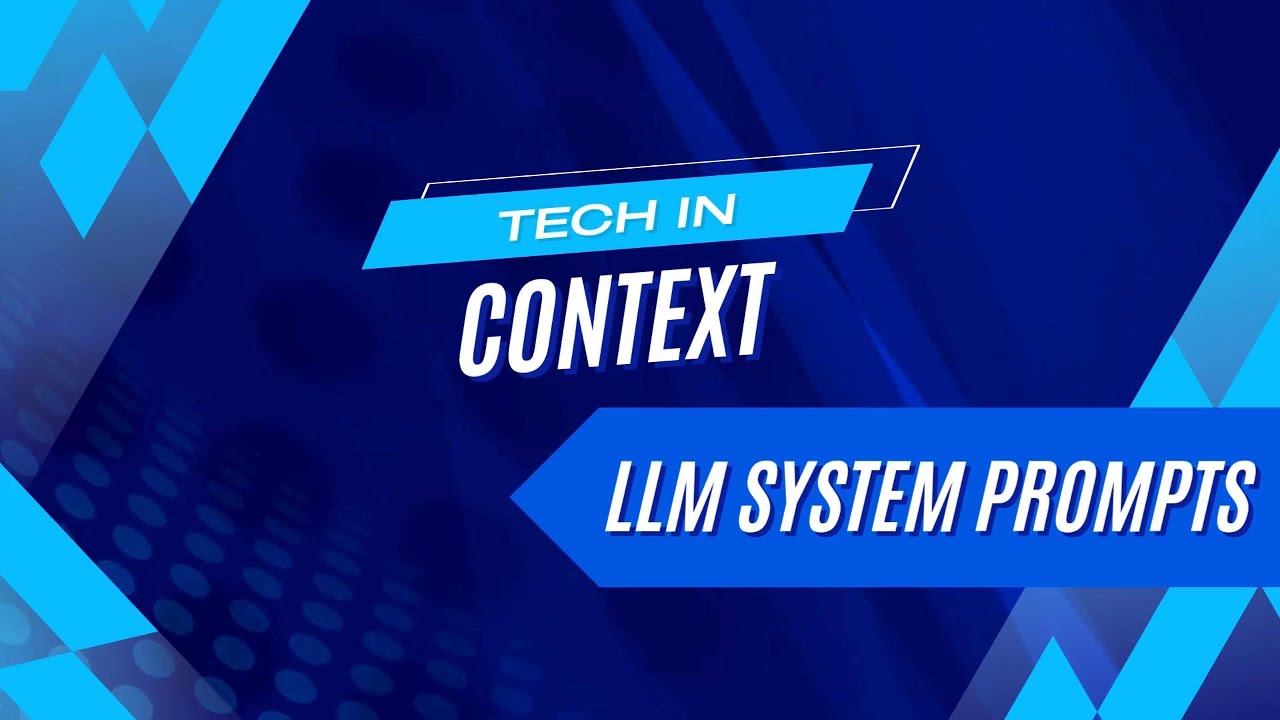 Tech in Context: Claude's LLM System Prompt