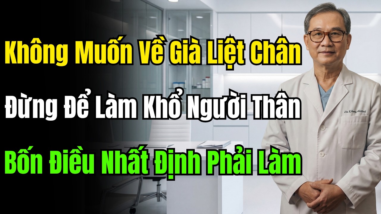 Bác Sĩ 78 Tuổi Cảnh Báo: 4 Việc Phải Làm Để Chân Khỏe, Sống Thọ 90 Tuổi Không Lo Ngồi Xe Lăn